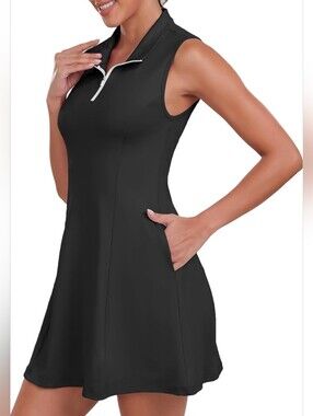VIODIA | zippered pocket athletic dress